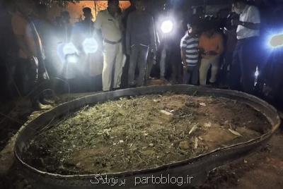 قطعات موشک چینی در روستایی در هند فرود آمد